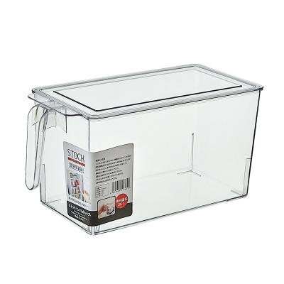 China 2023 New Freshness Preservation Tape Storage Box Fruit Storage Box Refrigerator Fresh-keeping Vegetable Storage Box Transparent Lid Handle for sale