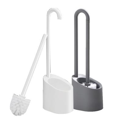 China Sustainable Hot Selling Toilet Sweep No Dead Long Handle Magnetic Hanging Toilet Corner Tool Household Cleaning Brush Set for sale