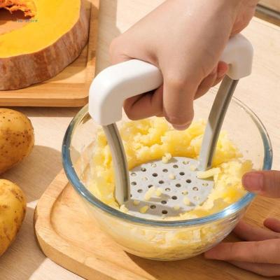 China Viable Manual Potato Crusher Potato Smasher Kitchen Plastic Pressed Portable Tool for Babies Food, Fruit, Banana, Baking for sale