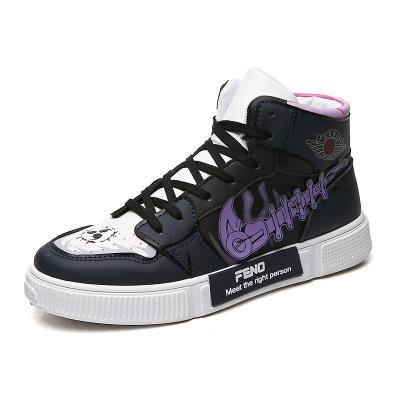 China Autumn And Winter Cartoon Uchiha Sasuke Couples Lightweight High Top Shoes for sale