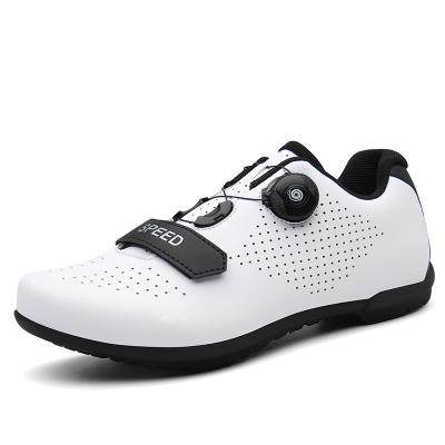 China 2021 PVC Mens Road Bike Shoes Cleat Cycling Mens SPD Shoes Mens Cycling Spinning Shoes for sale