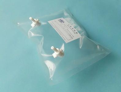 China Kynar PVDF gas sampling bag with PTFE dual-valve and septum port  KYN32_1L  (air sample bag) Dupont Film gas bag for sale