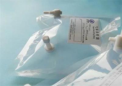 China Fluode gas sampling bag  with side-opening PTFE valve+ PTFE fitting (FLD4Z_4L)  air sample bgas for sale