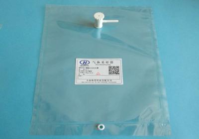 China Polyester gas sampling bag with PP  valve with silicone septum  (odor bags/Stench bag) POL21S_2L for sale