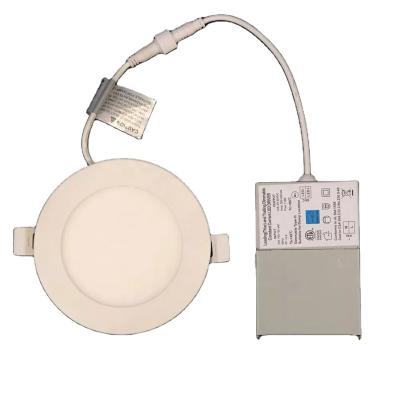 China Modern Top Selling USA 12w Ultrathin 6inch Top Selling Stock 3cct/5cct Led Down Light Round Led Panel Light With Aluminum Frame for sale