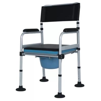 China Folding Commode Chair With Seat / Cushion Folding Commode Chair With Cushion Seat for sale