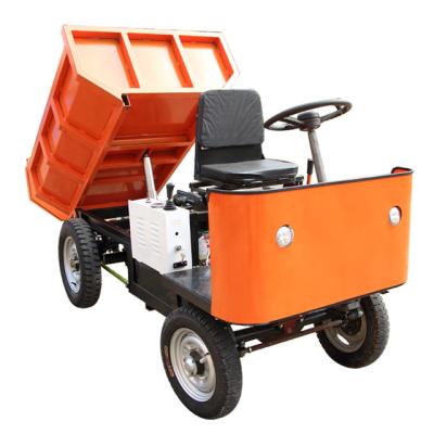 China Cheap Price Mini Dumper Wheel Barrow With Unloader Motorcycle Worksite Cargo/Mining/Construction Transport Four Wheel Trucks Self Loading for sale