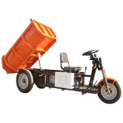 China Multifunctional 1 ton 3 wheel cargo dump truck for sale for garden cargo mining electric tricycle with hydraulic system for sale