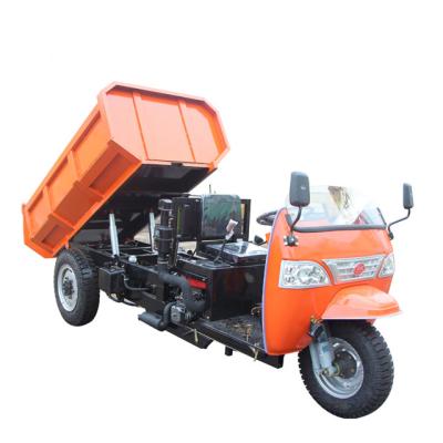 China Popular 3 Ton Dumper Tuck Pickup Mini Dump Wheel 25hp Loader Self Loading Mini Tricycle for sale