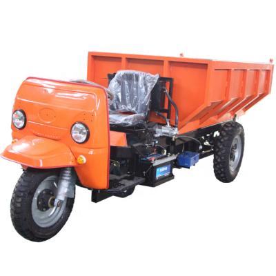 China Multi Purpose China Diesel Tricycles Three Wheel High Speed ​​With Big Capacity 2 Ton Mini Loader Heavy Hydraulic Tricycle Diesel Dumper Truck for sale