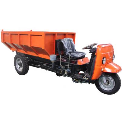 China China 2 Ton Mini Diesel Multi-Purpose Universal Tricycle Motorcycle With Hydraulic System Articulated Bottom Small Diesel Dump Truck for sale