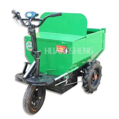 China Mini Dumper Trolley Motor Construction Tricycle Big Battery Powerful Top Tire Engineering Construction Sites Electric Tricycle for sale