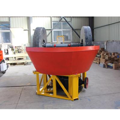 China Wet Gold Pan Mill 1200 Gold Mining Equipment 1500 Gold Wet Pan Mill Gold Mining Separator Machine Grinding Mills for sale