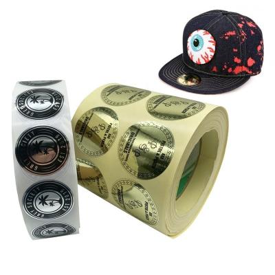 China Waterproof Manufacturer's Shiny Silver Round Custom Quick Service Cap Sticker Labels On A Roll for sale