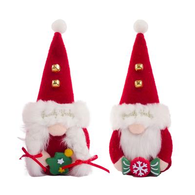 China Christmas Decoration 2021 New Home Decorations Window Bells House Christmas Ornaments Faceless Doll for sale