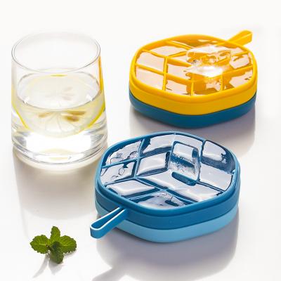 China Viable Colored Hexagon Silicone Ice Cube Tray Mini Ice Cube Mold for sale