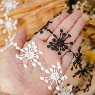 China Wholesale Cheap Cotton Polyester Elastic Trimming Lace Trim Manufacturer ZSY Viable Flower Width 4.5cm Elastic Lace Trimming for sale