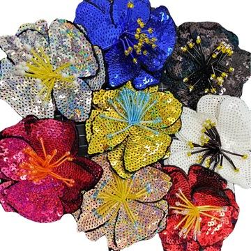 China ZSY Fashion Design 3D Handmade Sequin Flower Sew-on Handmade Beading Applique Mulit-Layer Floral Patches For Women Garment for sale