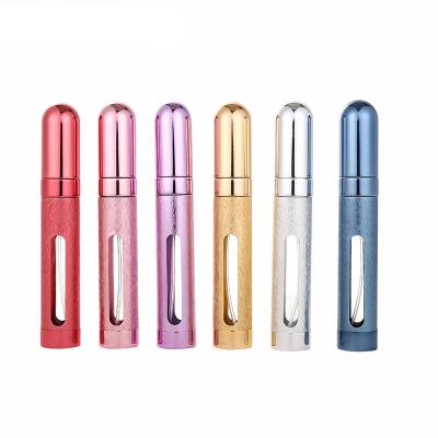 China Nbyaic J017-12ml Portable Metal Perfume Empty Spray Bottle Jar Shape Dispensing Bottle Can Be Reused 6 Colors Optional for sale