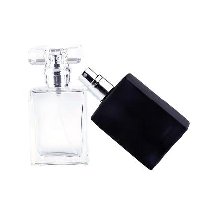 China High Qiality Nbyaic 30ml High Quality Glass Perfume Stain Supply,Empty Packaged Bottle,Portable Square Black Spray Bottle for sale