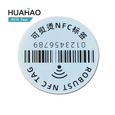 China Raincoat/Waterproof Free Sample! HUAHAO Manufacturer Custom NFC Laundry Tag Sticker UHF NFC Clothing Label Sticker RFID Waterproof UHF NFC LABEL for sale