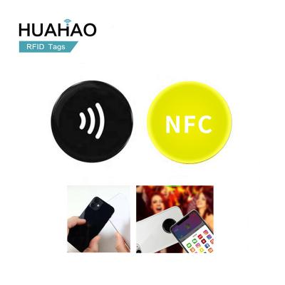 China Raincoat/Waterproof Free Sample! HUAHAO RFID Manufacturer Custom 13.56mhz rfid tag NFC price phone tag stickers NFC phone tag for sale