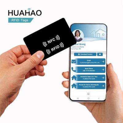 China Waterproof / Supplier Factory Custom 13.56Mhz HUAHAO RFID Blank PVC Business Card Manufacturer Waterproof NFC Cards NFC Smart Business Card for sale