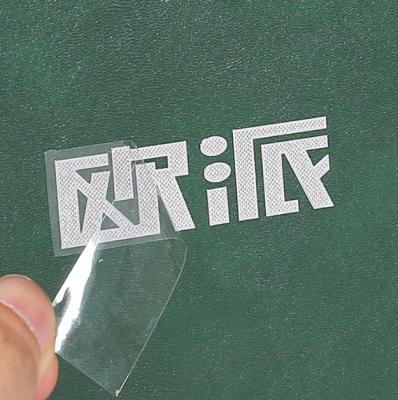 China Manufacturer Waterproof UV Transfer Sticker Custom Logo Label Tear Off Sticker Custom Letters for sale