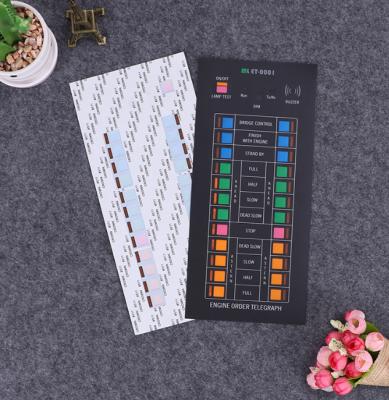 China Waterproof Custom Screen Printing Front Control Panel PC Lexan Label Sticker for sale