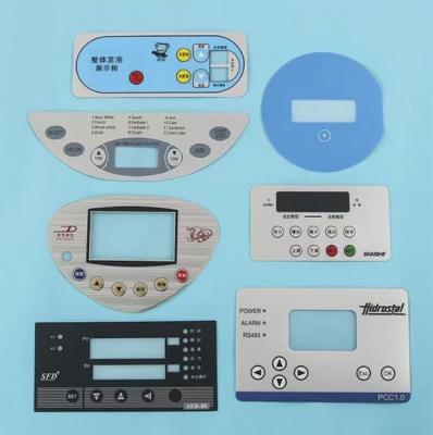 China Waterproof Custom Screen Printing Front Control Panel PC Lexan Label Sticker for sale