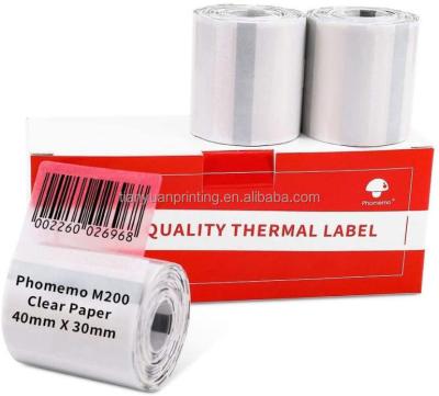 China Waterproof Self Adhesive Label Roll Print Thermal Sticker Printing Thermal Label for sale