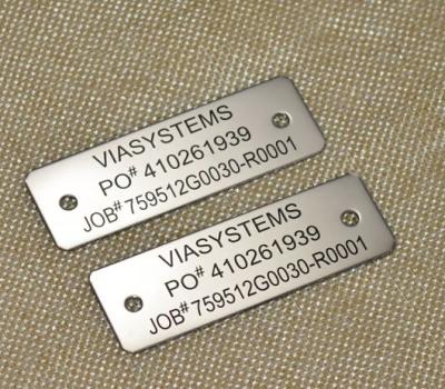 China No Restriction Metal Nameplate Custom Engraved Logo Etching Stainless Steel Metal Custom Logo for sale