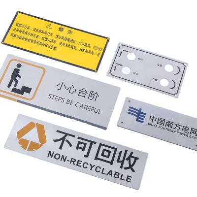 China No Restriction Logo Sticker Custom Aluminum Nameplate Brass Nameplate for sale