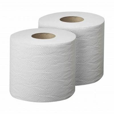 China Ministry of Interior public places wholesale toilet paper soluble tissue paper roll customized brands export virgin pulp for sale