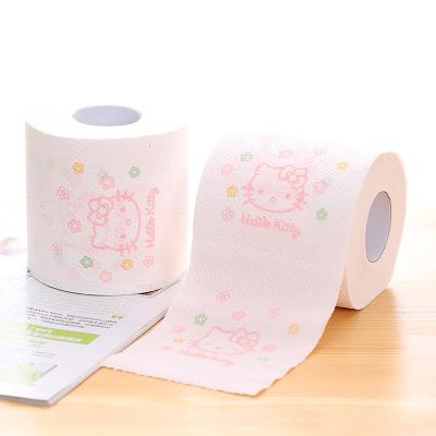 China Home Office Public Places Factory Custom Red Color Toilet Paper Colored Toilet Paper Roll for sale