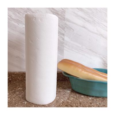 China 2021 Free Sample Eco-friendly Bamboo Pulp Kitchen Jumbo Roll Towel 2ply Disposable Embossing Paper Tissue Biodegradable Embossing Paper for sale