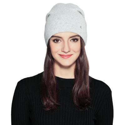 China COMMON angora wool knitted winter beanie women's hats woolen hats BSC0069 2020 for sale