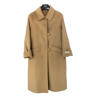 China BSCW0001 Sustainable Warm Sale Winter Clearance Winter Beautiful Long Woolen Women Coat for sale