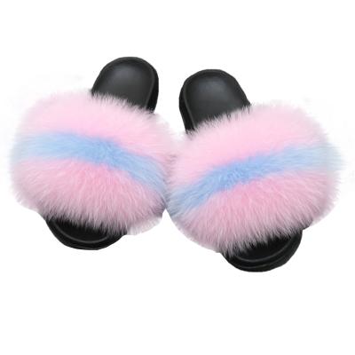 China BSCT0026 Promotion DAMPING! Cheap indoor fox house fur slippers for sale