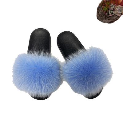 China BSCF0001 2021 Hot Sale Summer Indoor Animal Fur Slippers CUSHIONING For Women for sale