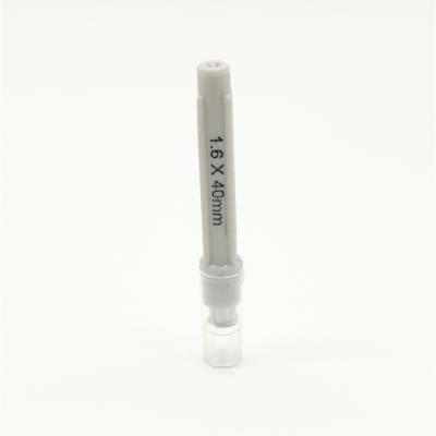 China Disposable Aluminum Hub Disposable And Safety 1.6mm*40mm Veterinary Needle for sale