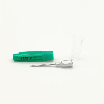 China Aluminum Hub Disposable And Safety 18G Veterinary Needle for sale