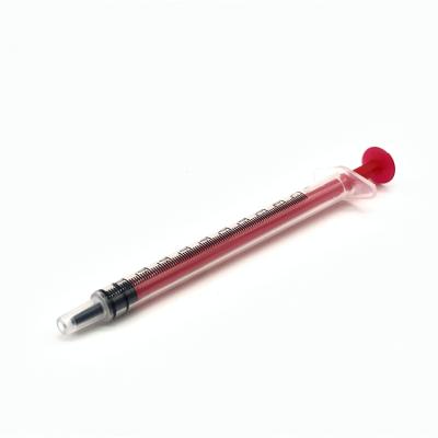 China PP+PE 1ml Colored Low Dead Space Disposable Syringe for sale