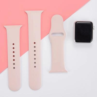 China Shock Resist For 2019 New Arrival Sport Quick Release Watch Band Rubber Watch Strap For Apple iWatch Band for sale