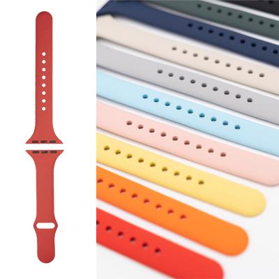 China High Quality Amazon Watch Band Silicone Strap For Apple Watch Band 42mm Slim 38mm Strap For iwatch Sport Loop 38mm/40mm/42mm/44mm for sale