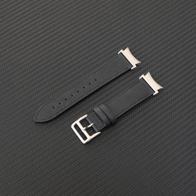 China Shock Resist For Sport Wholesale Price Multi Colors Double Side Natural Leather Watch Bands For Samsung Galaxy 4 Leather Strap for sale