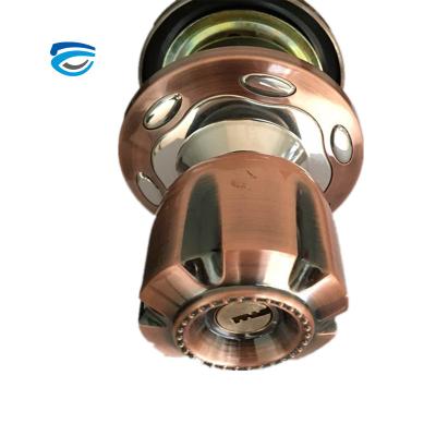 China Pass Function Made In China Customize Best Brand Bathroom Cylindrical Ball Door Knob Lock for sale