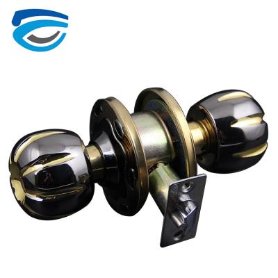 China Passage Function Toilet Knob Lock Furniture Door Handle Zinc Alloy Knob for sale