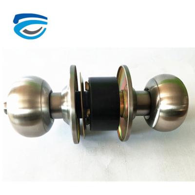 China Exterior Single Passage Function Stainless Steel Door Knob Cylindrical Locks for sale