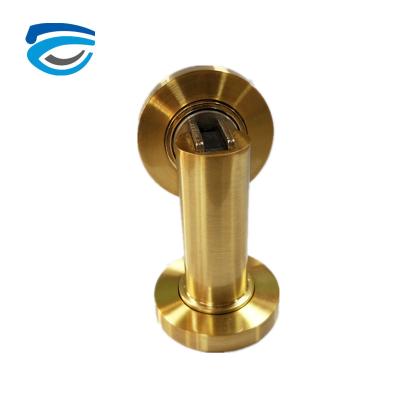 China Decorative Flexibility Door Change Draft PVD Color Zinc Alloy Magnet Door Stopper for sale